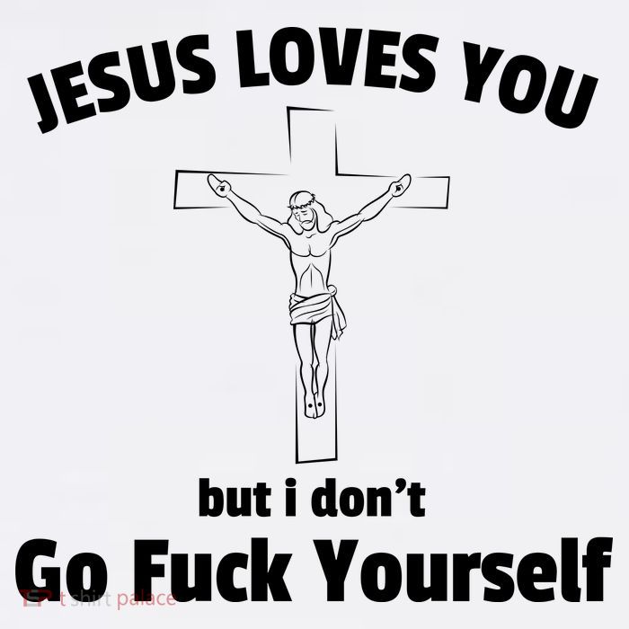 Jesus Loves You But I Don't Go FCK Yourself Youth Performance Sprint T-Shirt
