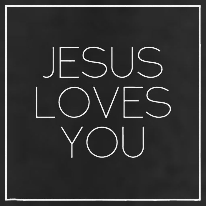 Jesus Loves You 11oz C Handle Ceramic Mug