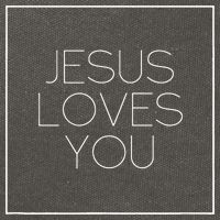 Jesus Loves You Cotton Canvas Backpack
