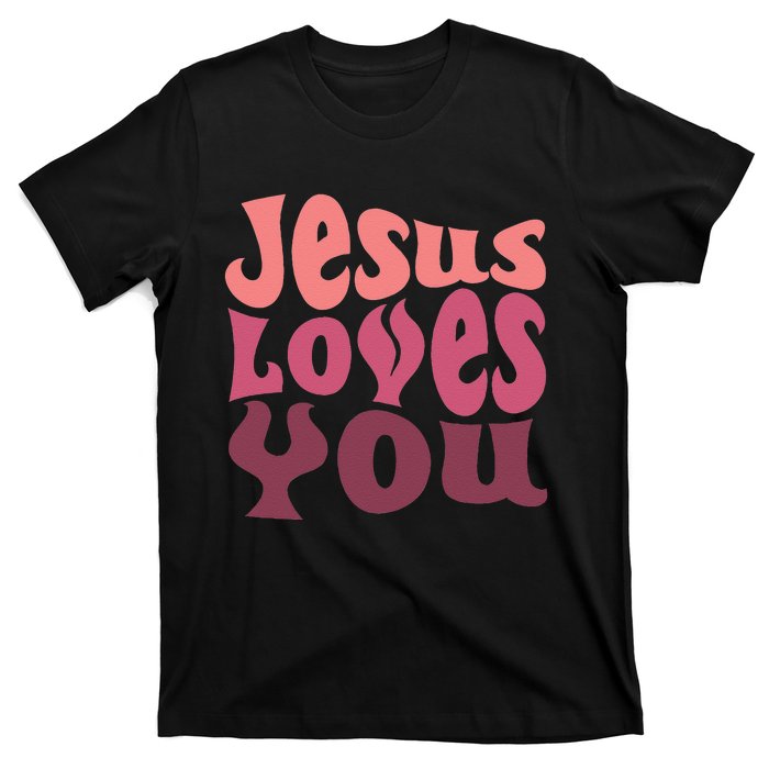 Jesus Loves You Retro Vintage Christian T-Shirt