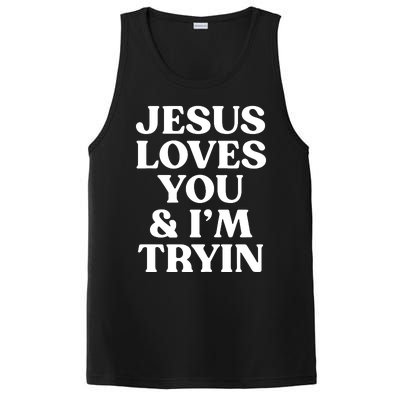 Jesus Loves You & Im Tryin PosiCharge Competitor Tank