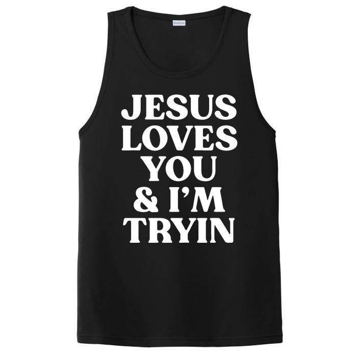 Jesus Loves You & Im Tryin PosiCharge Competitor Tank