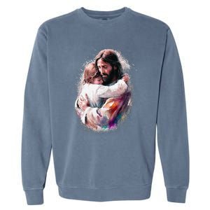 Jesus Loves You Garment-Dyed Sweatshirt