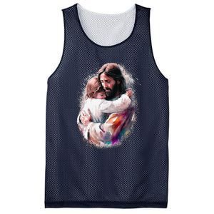 Jesus Loves You Mesh Reversible Basketball Jersey Tank