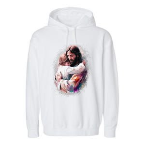 Jesus Loves You Garment-Dyed Fleece Hoodie