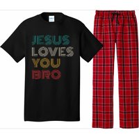 Jesus Loves You Bro Funny Christian Pajama Set