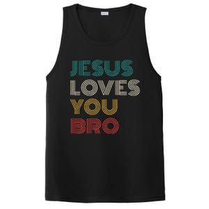 Jesus Loves You Bro Funny Christian PosiCharge Competitor Tank