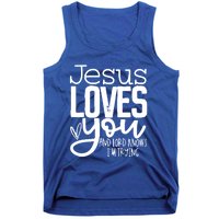 Jesus Loves You And Lord Knows I’m Trying Cool Gift Tank Top