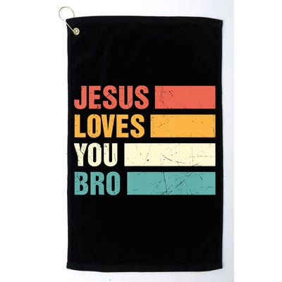 Jesus Loves You Bro Retro Vintage Style Women Golf Towel