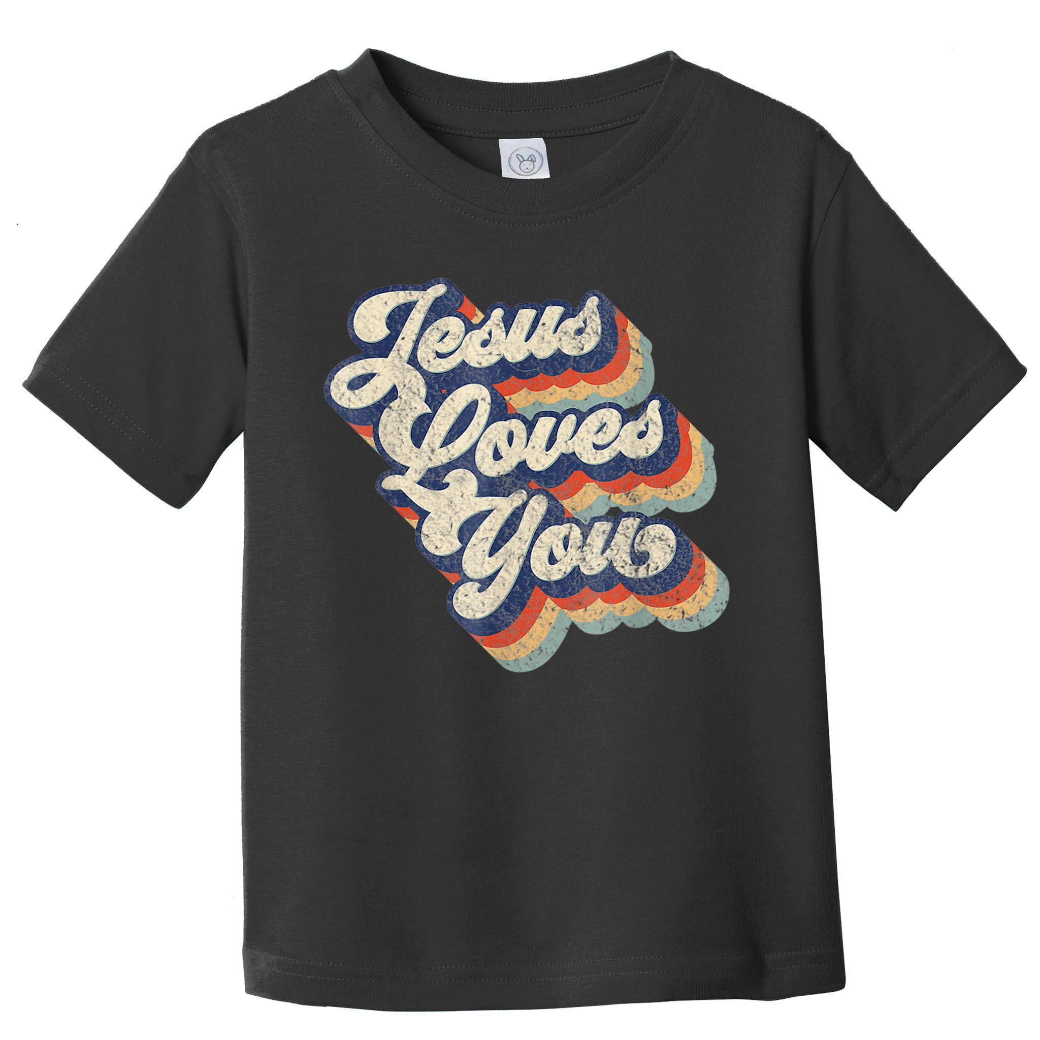 Jesus Loves You Retro Vintage Style Toddler T-Shirt