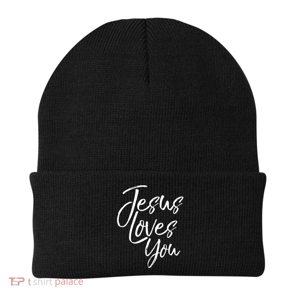 Jesus Loves You Gift Cute Christian Evangelism Gift Beanie