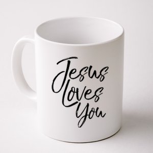 Jesus Loves You Gift Cute Christian Evangelism Gift Coffee Mug