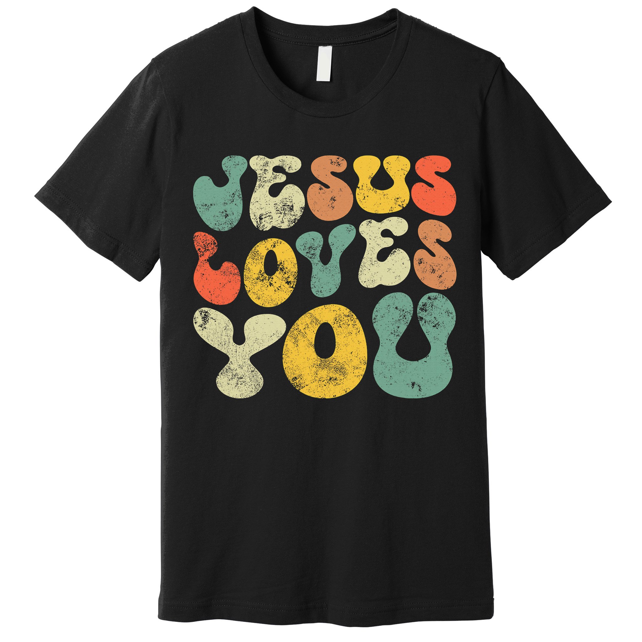 Jesus Loves You Retro Vintage Style Gift Premium T-Shirt