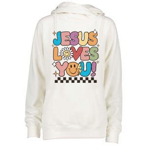 Jesus Loves You Come To Christ Our Lord Christian Catholic Womens Funnel Neck Pullover Hood