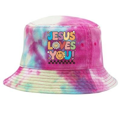 Jesus Loves You Come To Christ Our Lord Christian Catholic Tie-Dyed Bucket Hat