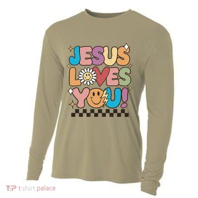 Jesus Loves You Come To Christ Our Lord Christian Catholic Cooling Performance Long Sleeve Crew