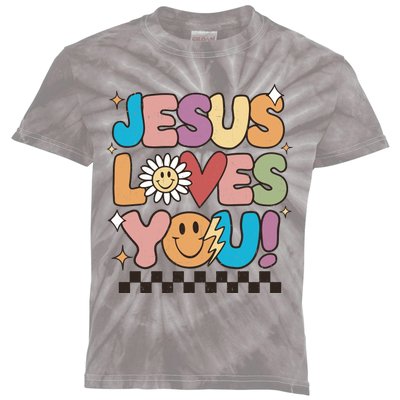 Jesus Loves You Come To Christ Our Lord Christian Catholic Kids Tie-Dye T-Shirt