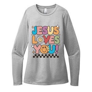 Jesus Loves You Come To Christ Our Lord Christian Catholic Womens CVC Long Sleeve Shirt