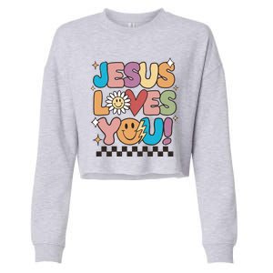 Jesus Loves You Come To Christ Our Lord Christian Catholic Cropped Pullover Crew