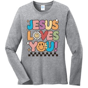 Jesus Loves You Come To Christ Our Lord Christian Catholic Ladies Long Sleeve Shirt