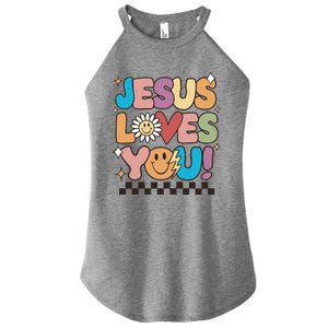 Jesus Loves You Come To Christ Our Lord Christian Catholic Women's Perfect Tri Rocker Tank