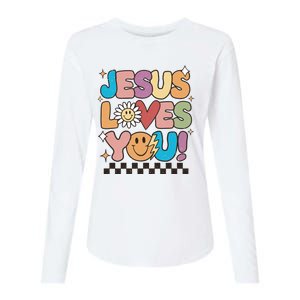 Jesus Loves You Come To Christ Our Lord Christian Catholic Womens Cotton Relaxed Long Sleeve T-Shirt