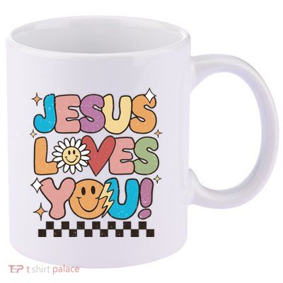 Jesus Loves You Come To Christ Our Lord Christian Catholic 11oz C Handle Ceramic Mug