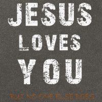 Jesus Loves You But No One Else Does Cotton Canvas Backpack