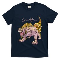 Japanese Liondog Yokaishisa Yokai With Kanji On Front T-Shirt