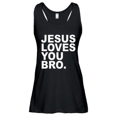 Jesus Loves You Bro. Christian Faith Ladies Essential Flowy Tank