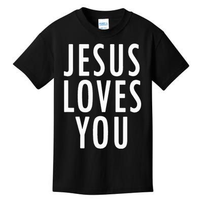 Jesus Loves You Uplifting Happy Gospel Joyful Christian Gift Kids T-Shirt