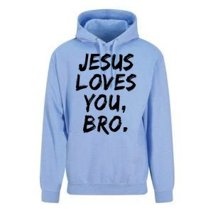 Jesus Loves You Bro Christian Believer Faith God Religious Gift Unisex Surf Hoodie