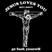 Jesus Loves You But I Dont Pom Pom 12in Knit Beanie