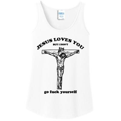 Jesus Loves You But I Dont Ladies Essential Tank