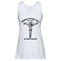 Jesus Loves You But I Dont Ladies Essential Flowy Tank