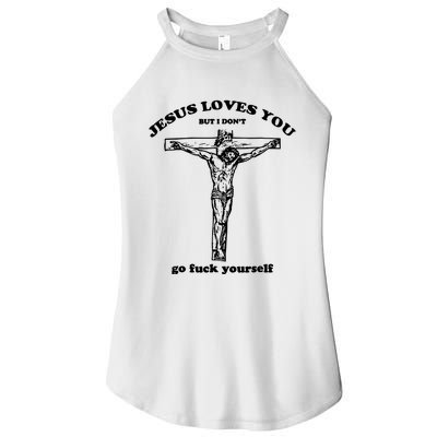 Jesus Loves You But I Dont Women’s Perfect Tri Rocker Tank