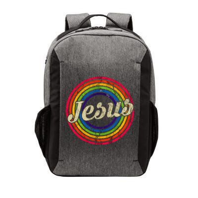 Jesus Loves You Retro Vintage Style Graphic Design Vector Backpack