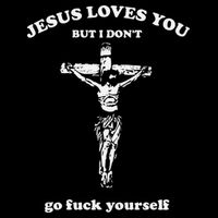 Jesus Loves You But I Dont Go Fvck Yourself Backpack