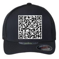 Jesus Loves You QR Code Flexfit Unipanel Trucker Cap