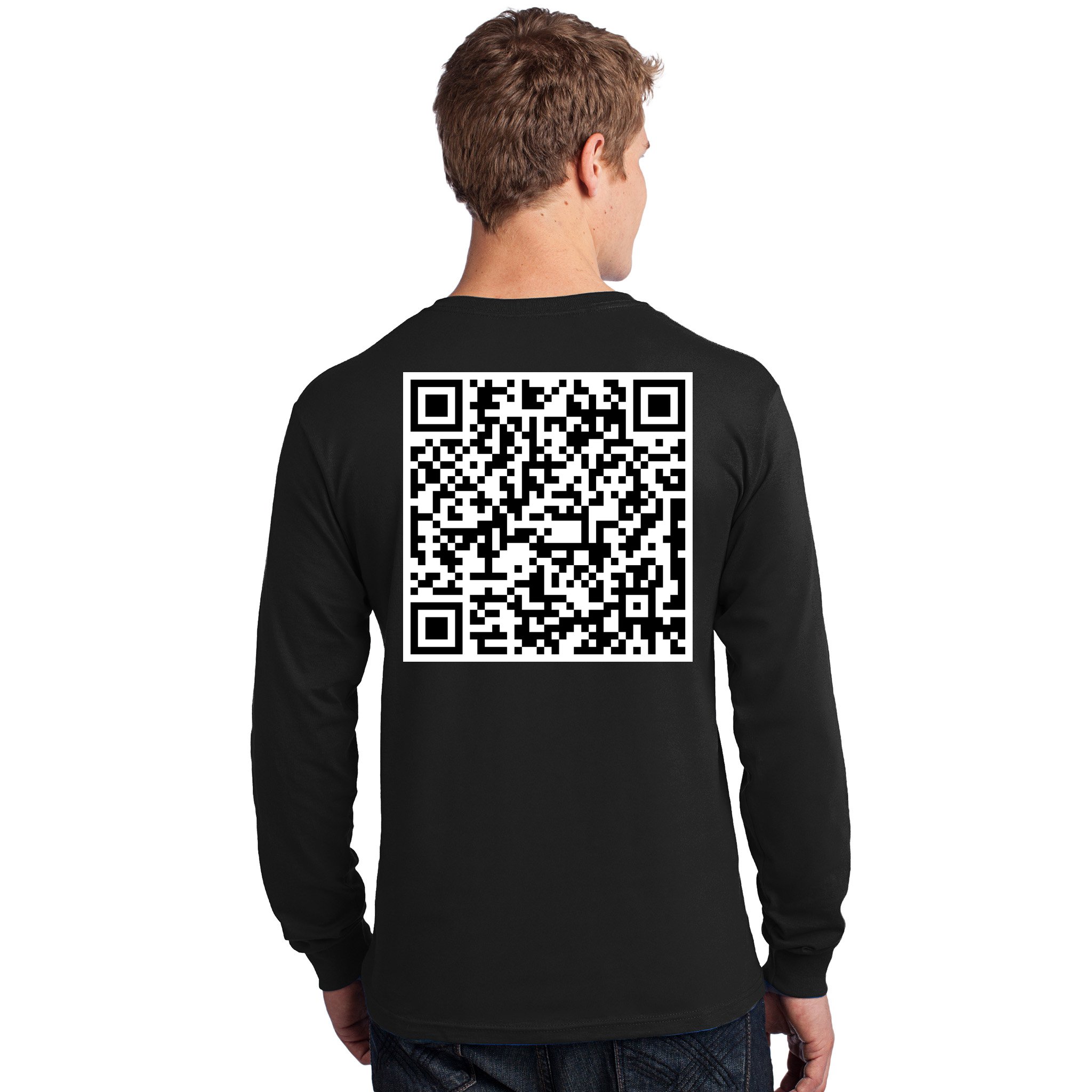 Jesus Loves You QR Code Long Sleeve Shirt