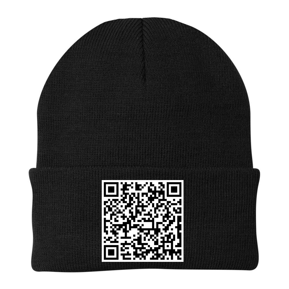 Jesus Loves You QR Code Beanie