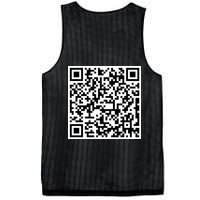 Jesus Loves You QR Code Mesh Reversible Basketball Jersey Tank
