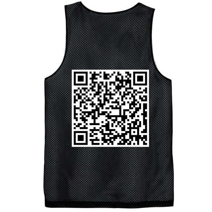 Jesus Loves You QR Code Mesh Reversible Basketball Jersey Tank