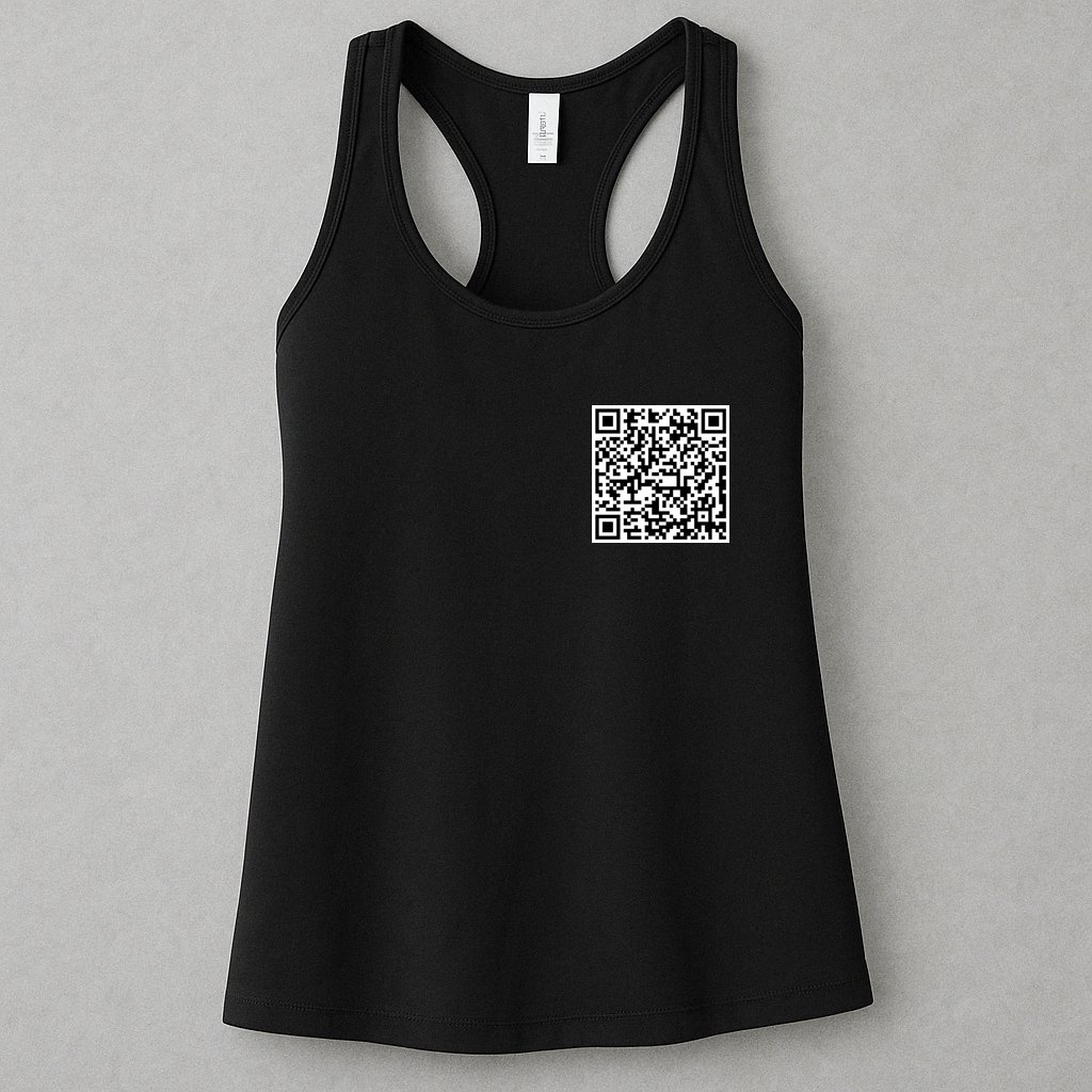 Jesus Loves You QR Code Womens Tank Top