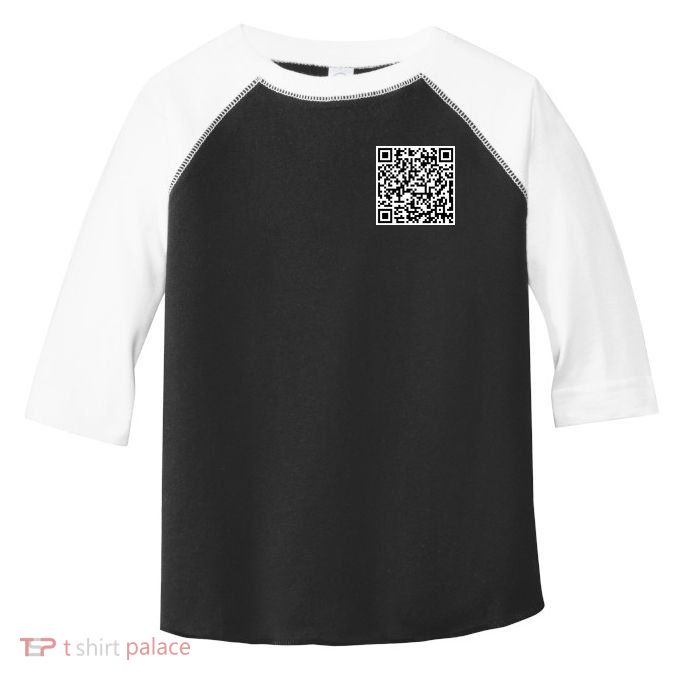 Jesus Loves You QR Code Toddler Fine Jersey T-Shirt