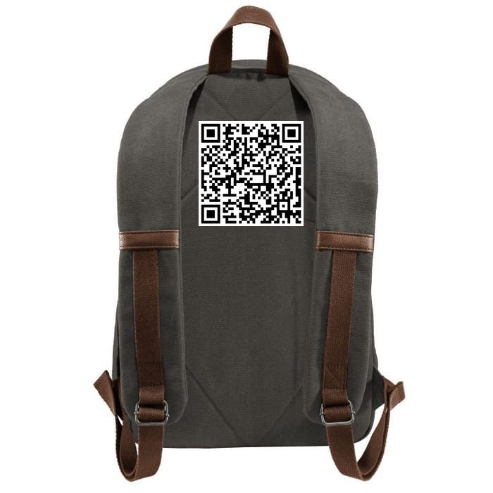 Jesus Loves You QR Code Cotton Canvas Backpack