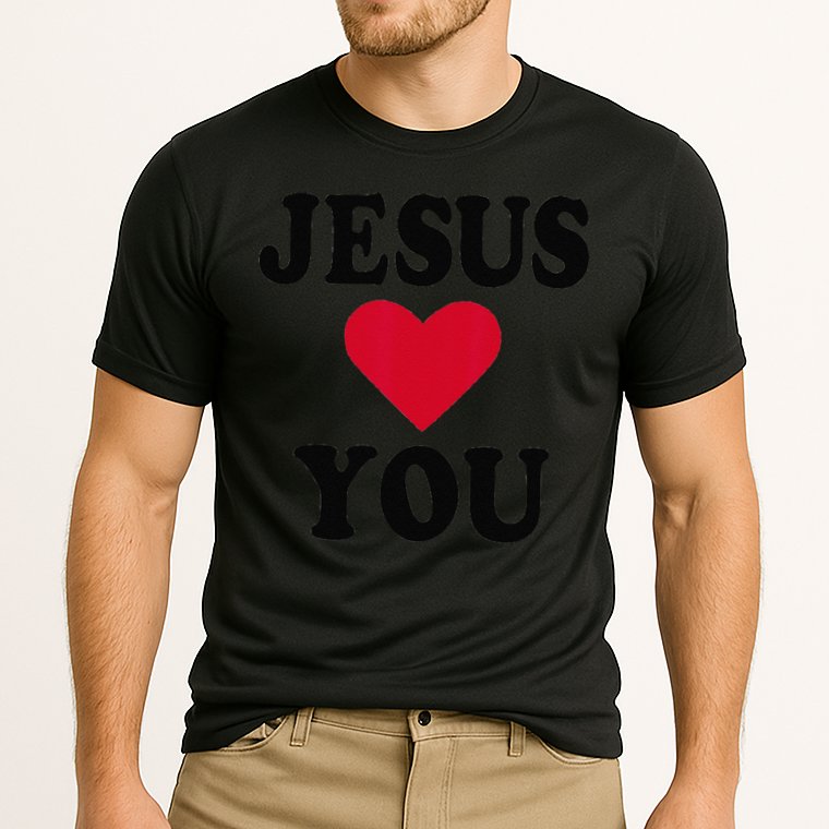 Jesus Loves You Gift Cooling Performance Crew T-Shirt