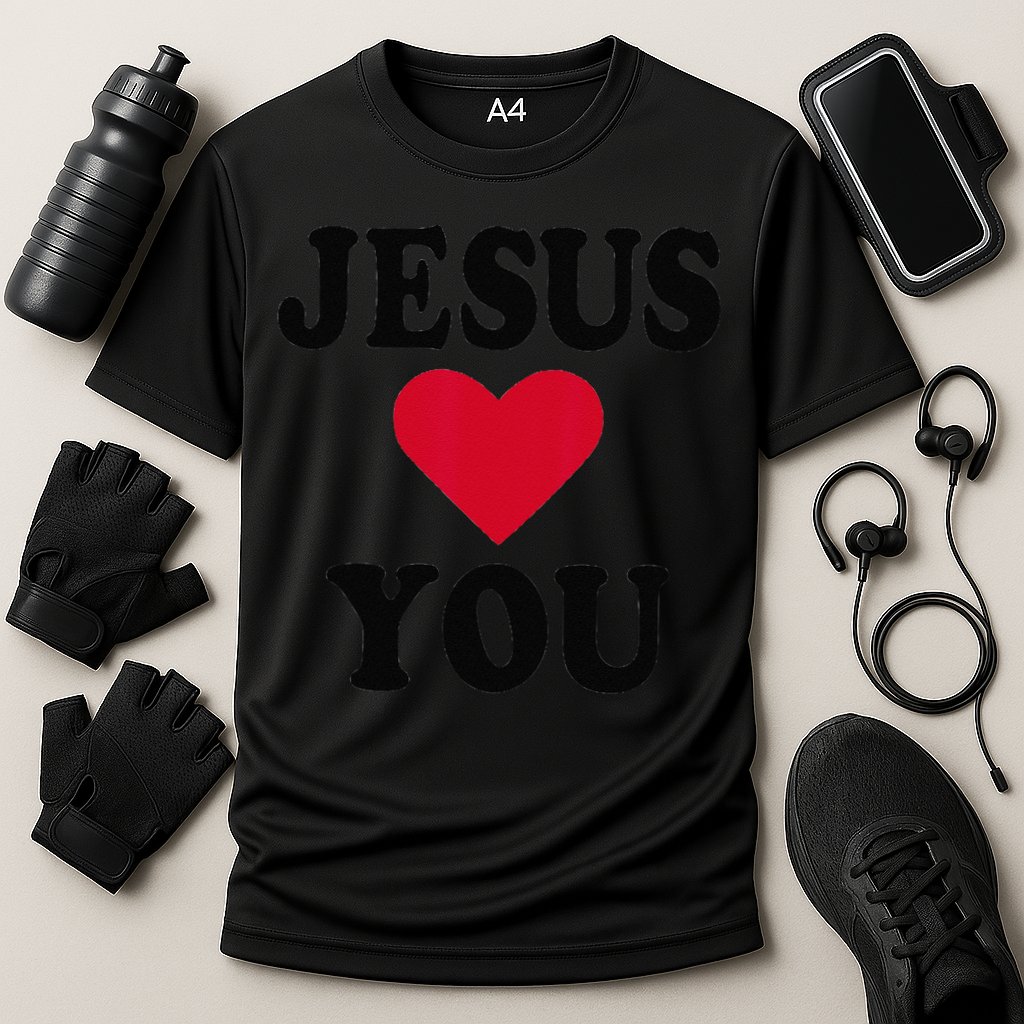 Jesus Loves You Gift Cooling Performance Crew T-Shirt