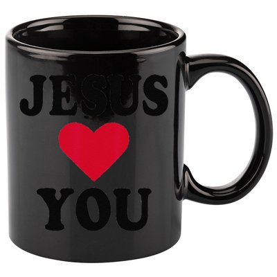 Jesus Loves You Gift 11oz C Handle Ceramic Mug
