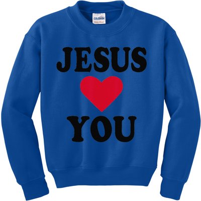 Jesus Loves You Gift Kids Sweatshirt